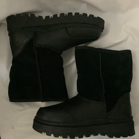 SKECHERS VTG 90’s Y2K Suede Leather Fur Lined Chunky Platform Boots - Picture 6 of 12